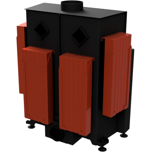 With extra body-mounted blocks